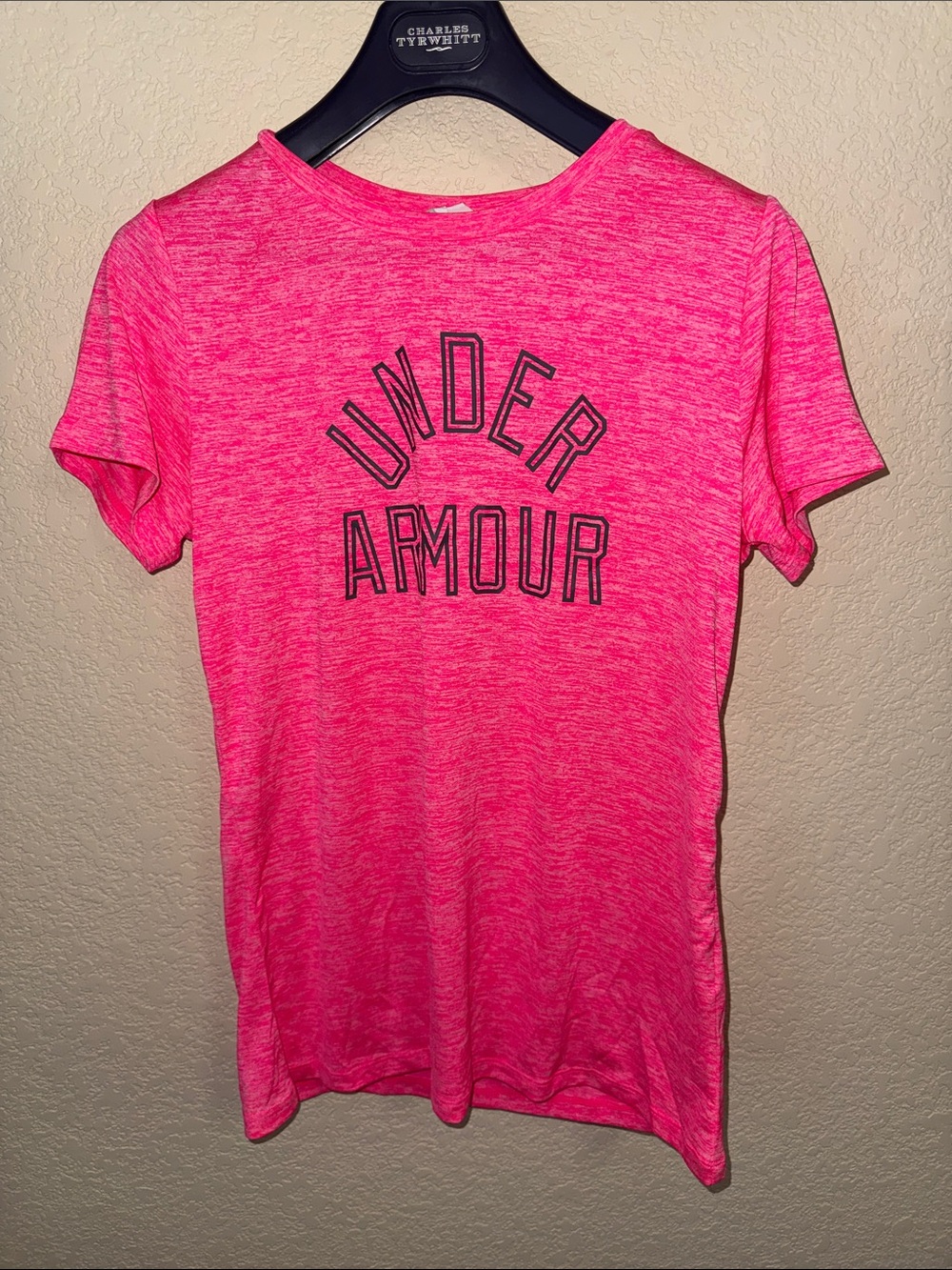 Under Armour Hot Pink Heather Athletic Tee